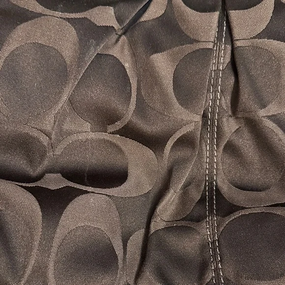 Coach Dark Brown Shoulder Bag with Gold Accents - Picture 8 of 16